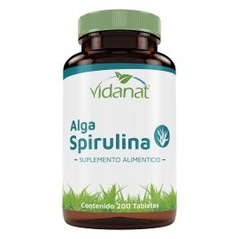 Vidanat Alga Spirulina 200 Tabletas