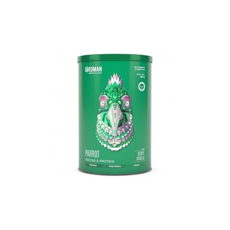 Birdman Parrot Greens & Protein Sabor Berry Vainilla Proteína Vegana 900g.