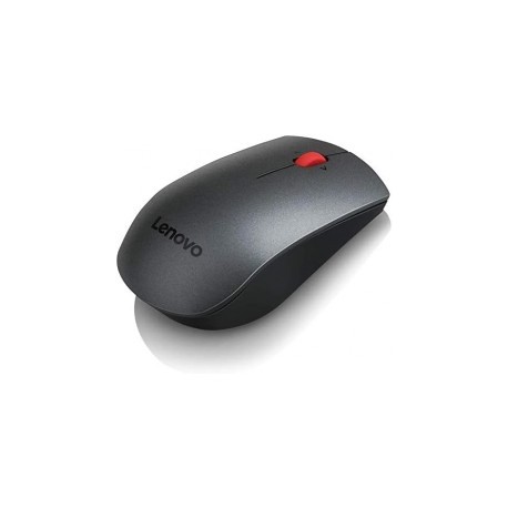 Lenovo Mouse Radio Frecuencia Inalámbrico Laser 1600 dpi Color Gris y Rojo