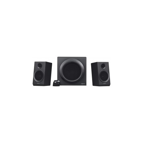 Logitech Z333 2.1 Sistema de Audio con Subwoofer, Sonido Impactante, 40W RMS, Graves Potentes, Entradas de 3.5 mm/RCA, PC/PS4/X