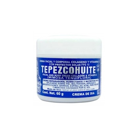 Del Indio Papago Crema de Tepezcohuite 60g.