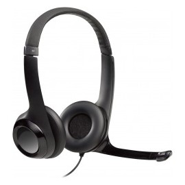 Logitech H390 Diadema con Cable, Sonido Estéreo y Micrófono USB con Supresión de Ruido, Controles Integrados en el Cable, PC/Ma