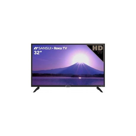 SANSUI Smart TV Sistema Operativo Roku Integrado Compatible con Alexa 32 Pulgadas Roku TV HD