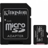 Kingston MicroSDXC Select Plus 128GB (Con Adaptador a SD) Clase 10, UHS-I, U1, V10 Lectura: 100MB/s (SDCS2/128GB)