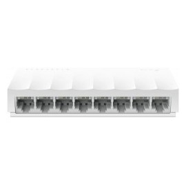 TP-Link Switch Fast Ethernet LS1008 No Administrable, 8 Puertos Fast 10/100Mbps, Diseño de Escritorio, Plug and Play