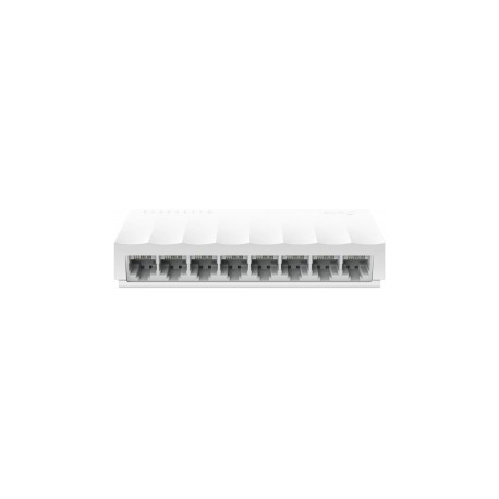 TP-Link Switch Fast Ethernet LS1008 No Administrable, 8 Puertos Fast 10/100Mbps, Diseño de Escritorio, Plug and Play