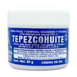 Del Indio Papago Crema de Tepezcohuite 60g.