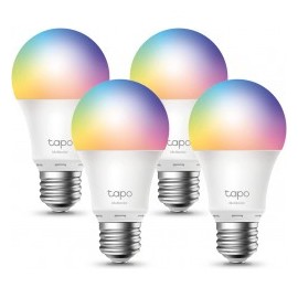 TP-Link Tapo L530E (4-Pack) Focos Inteligentes Wi-Fi Multicolor Compatibles con Alexa y Google Home No Requiere Concentrador