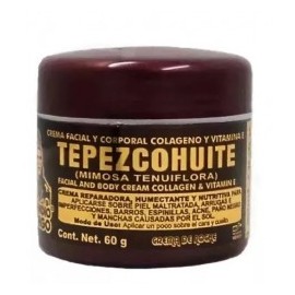 Del Indio Papago Crema de Tepezcohuite Tarro Tinto 60g. Uso de Noche