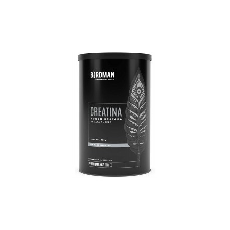 Birdman Creatina Monohidratada de Alta Pureza En Polvo Sin Sabor, Preworkout, Alto Rendimiento 90 Servicios 450g.