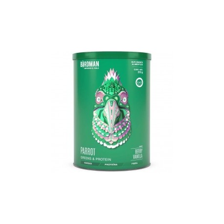 Birdman Parrot Greens & Protein Sabor Berry Vainilla Proteína Vegana 210g.