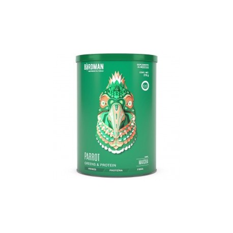 Birdman Parrot Greens & Protein Sabor Matcha Proteína Vegana 210g.